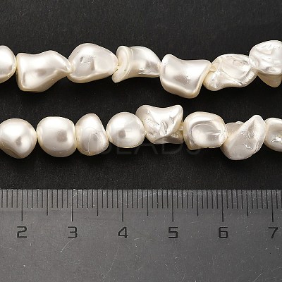 Electroplated Shell Pearl Beads Strands BSHE-C009-01A-1