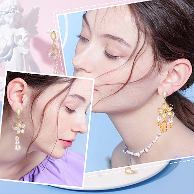 20Pcs Brass Micro Pave Clear Cubic Zirconia Stud Earring Findindgs KK-BC0009-88-1
