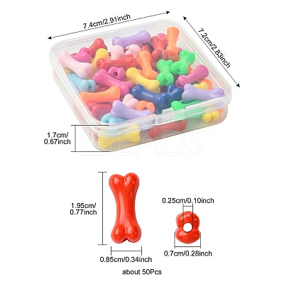 50Pcs UV Plating Acrylic Beads PACR-FS0001-09-1