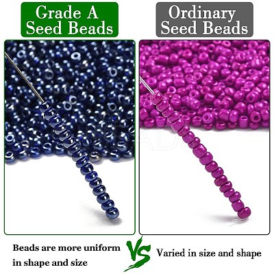 12/0 FGB Grade A Round Glass Seed Beads X-SEED-Q011-F521-1