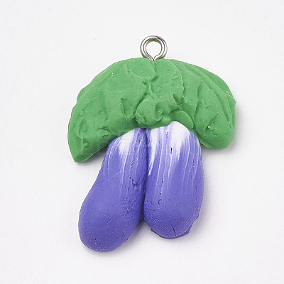 Handmade Polymer Clay Pendants CLAY-T012-10-1