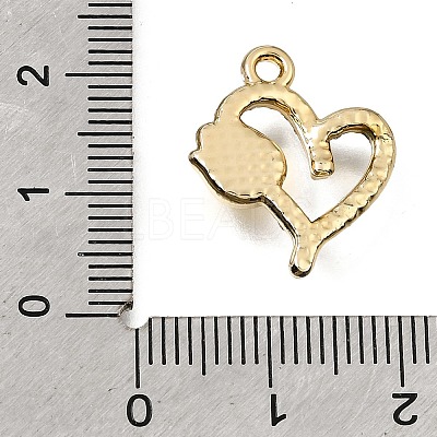 UV Plating Alloy Crystal Rhinestone Pendants RB-CBAD37D-03G-1