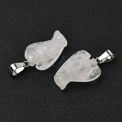 Natural Quartz Crystal Pendants G-B127-10P-17-1