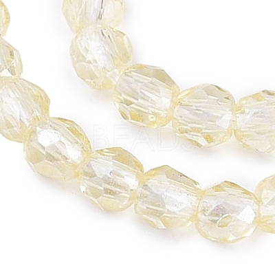 Transparent Glass Beads Strands EGLA-N028-01A-A09-1