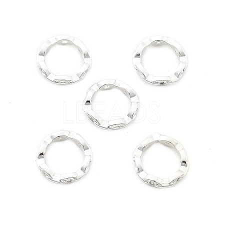 Brass Micro Pave Clear Cubic Zirconia Bead Frame KK-H495-03S-1
