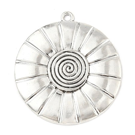 Tibetan Style Alloy Big Pendants TIBEP-F077-01C-1