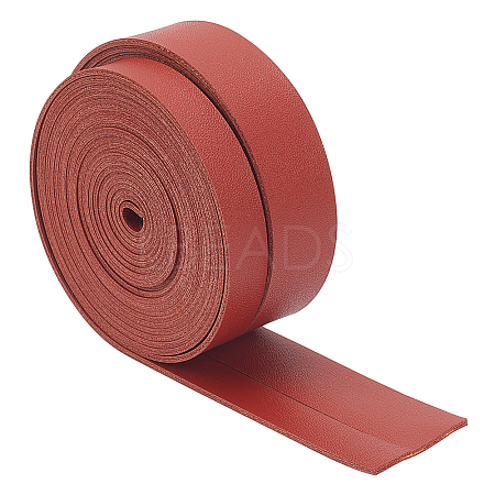WADORN 2 Rolls 2 Styles 3 Yards Double Face Imitation Leather Cord LC-WR0001-01A-1