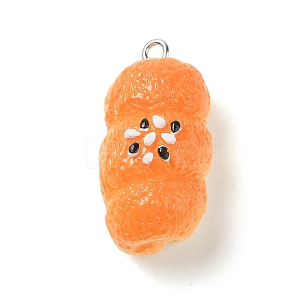 Resin Imitation Food Pendants FIND-U001-02L-1