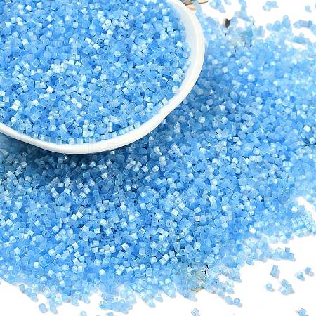 Imitation Cat Eyes Glass Seed Beads X2-SEED-H003-03W-1