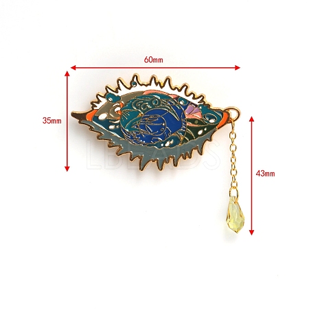 Evil Eye Alloy Enamel Brooch PW-WG98994-03-1