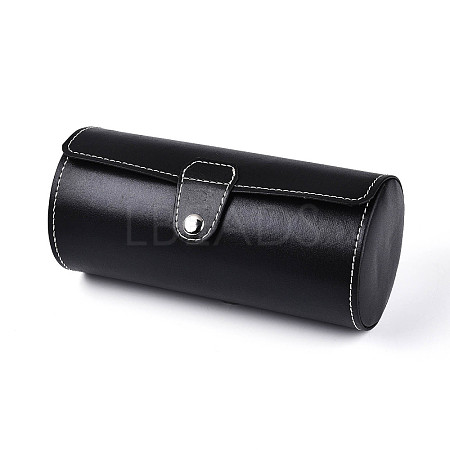 3-Slot Column PU Leather Watch Boxes CON-T001-02A-1