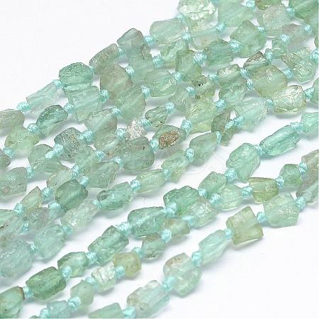 Natural Apatite Beads Strands G-P189-10-1
