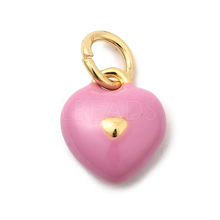 Brass Enamel Charms KK-A268-12G-03-1