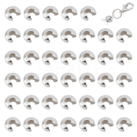 Unicraftale 150Pcs 304 Stainless Steel Crimp Beads Covers STAS-UN0041-40-1