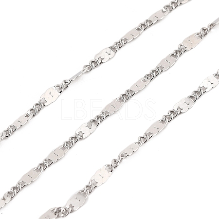 Tarnish Resistant 304 Stainless Steel Link Chains CHS-K016-04P-1