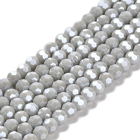 Electroplate Opaque Glass Beads Strands LS-EGLA-A035-P6mm-A22-1