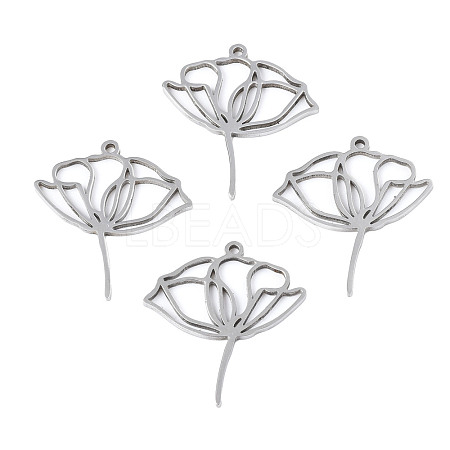 Non-Tarnish 201 Stainless Steel Pendants X-STAS-N098-048P-1