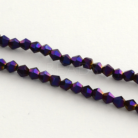 Electroplate Glass Bead Strands LS-EGLA-R094-4mm-05-1