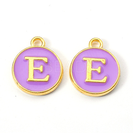 Golden Plated Alloy Enamel Charms LS-ENAM-S118-10E-1