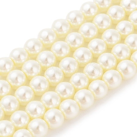 Eco-Friendly Glass Pearl Beads HY-J002-8mm-HX065-1