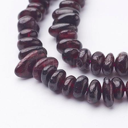 Natural Garnet Beads Strands X-G-J234-15-1