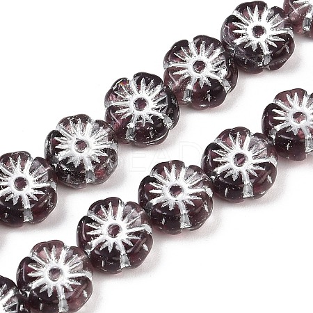 Czech Pressed Glass Beads GLAA-I061-26-1