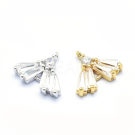 Eco-Friendly Brass Charms KK-P155-27-NR-1