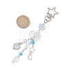 Jellyfish Glass Pendant Decorations HJEW-JM02962-02-3