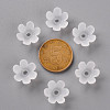 Frosted Acrylic Bead Caps MACR-S371-07A-701-3