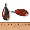 Natural Red Banded Agate Pendants GG-CBACB71-02P-01-3