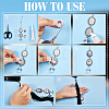 304 Stainless Steel & Alloy Oval Tray Brooch Base Settings HJEW-PH02211-3
