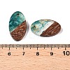 Transparent Resin and Walnut Wood Pendants RESI-T057-03I-2