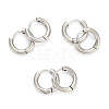 304 Stainless Steel Huggie Hoop Earrings EJEW-O087-06B-P-2