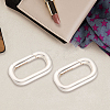 2Pcs 925 Sterling Silver Spring Gate Rings STER-CN0001-44-6