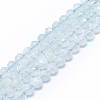 Natural Aquamarine Beads Strands G-F715-001B-1