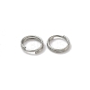 Tarnish Resistant Stainless Steel Split Rings X-STAS-E010-7x0.6mm-2-1