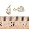 Brass with Cubic Zirconia Pendants KK-Z136-16G-01-3