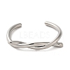 304 Stainless Steel Wire Wrap Cuff Bangles BJEW-Q773-06C-P-2