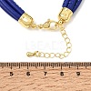 Microfiber Leather Multi-strand Cord Bracelets Makings FB-CBA983F-01G-09-3