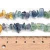 Natural Multicolor Fluorite Beads Strands G-D109-B02-5