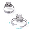 Adjustable Iron Changing Mood Rings RJEW-Q151-02-B-3