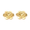 6-Petal Brass Bead Caps KK-I669-06G-2