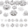 13Pcs 13 Styles Brass Bead Caps KK-TA0008-26P-1