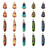 30Pcs 10 Styles Rack Plating Alloy Pendants FIND-TA0009-68-1