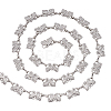 1Pc Alloy Glass Crystal Rhinestone Butterfly Link Chains LCHA-PH0001-01-1
