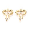 Brass Micro Pave Cubic Zirconia Pendants KK-N263-92B-G-1