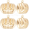 10Pcs Halloween Themed Brass Pendants KK-BBC0015-68B-1