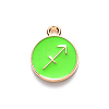 Alloy Enamel Pendants ENAM-S124-01B-06F-2