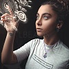 Braided Waxed Cotton Thread Cords Macrame Pouch Necklace Making AJEW-SW00022-06-6