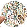 52Pcs Animal Letter PVC Waterproof Self-Adhesive Stickers PW-WG84914-01-3